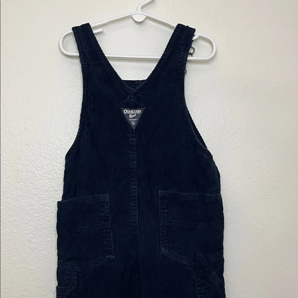 OshKosh B'gosh Toddler Boys' Corduroy Overalls - Navy Blue 3T